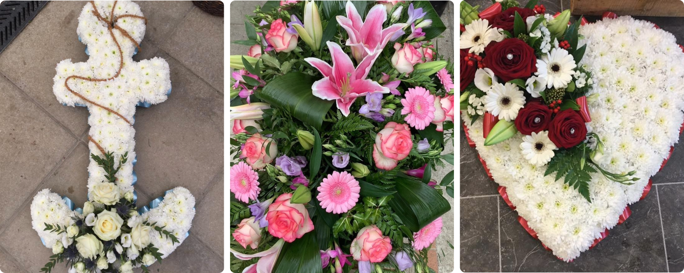 Funeral flowers from Carols Florist in Jersey